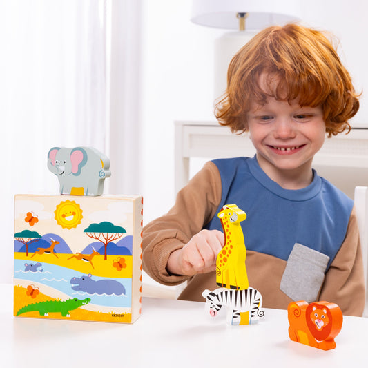 Wooden Animal Matching - Safari
