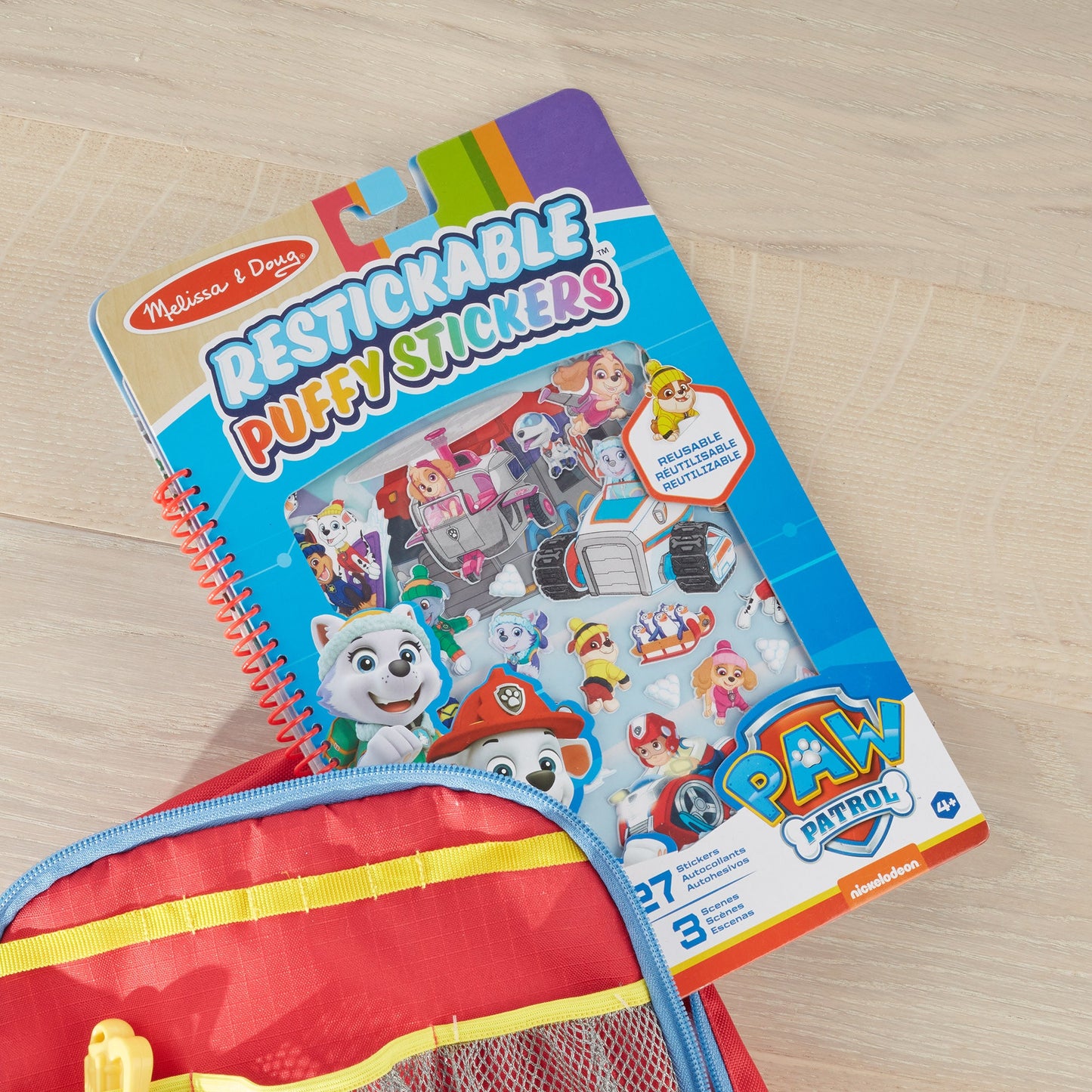 PAW Patrol Restickable Puffy Stickers - Jake's Mountain