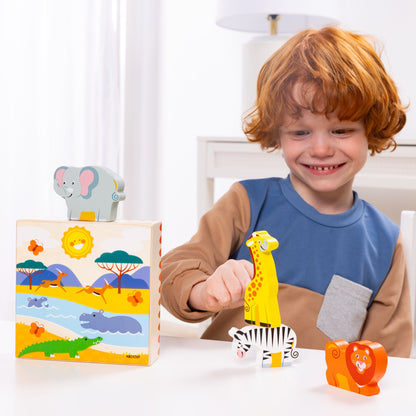 Wooden Animal Matching - Safari