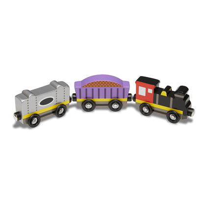 Magnetic Wooden Train Cars