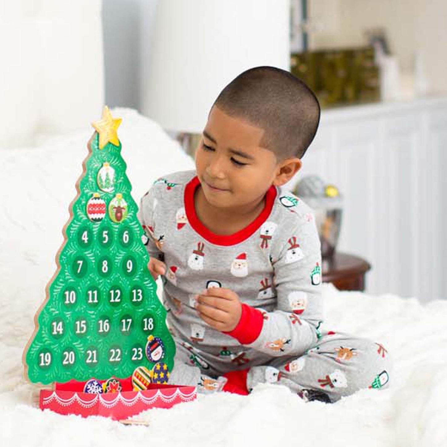 Countdown to Christmas Wooden Seasonal Calendar