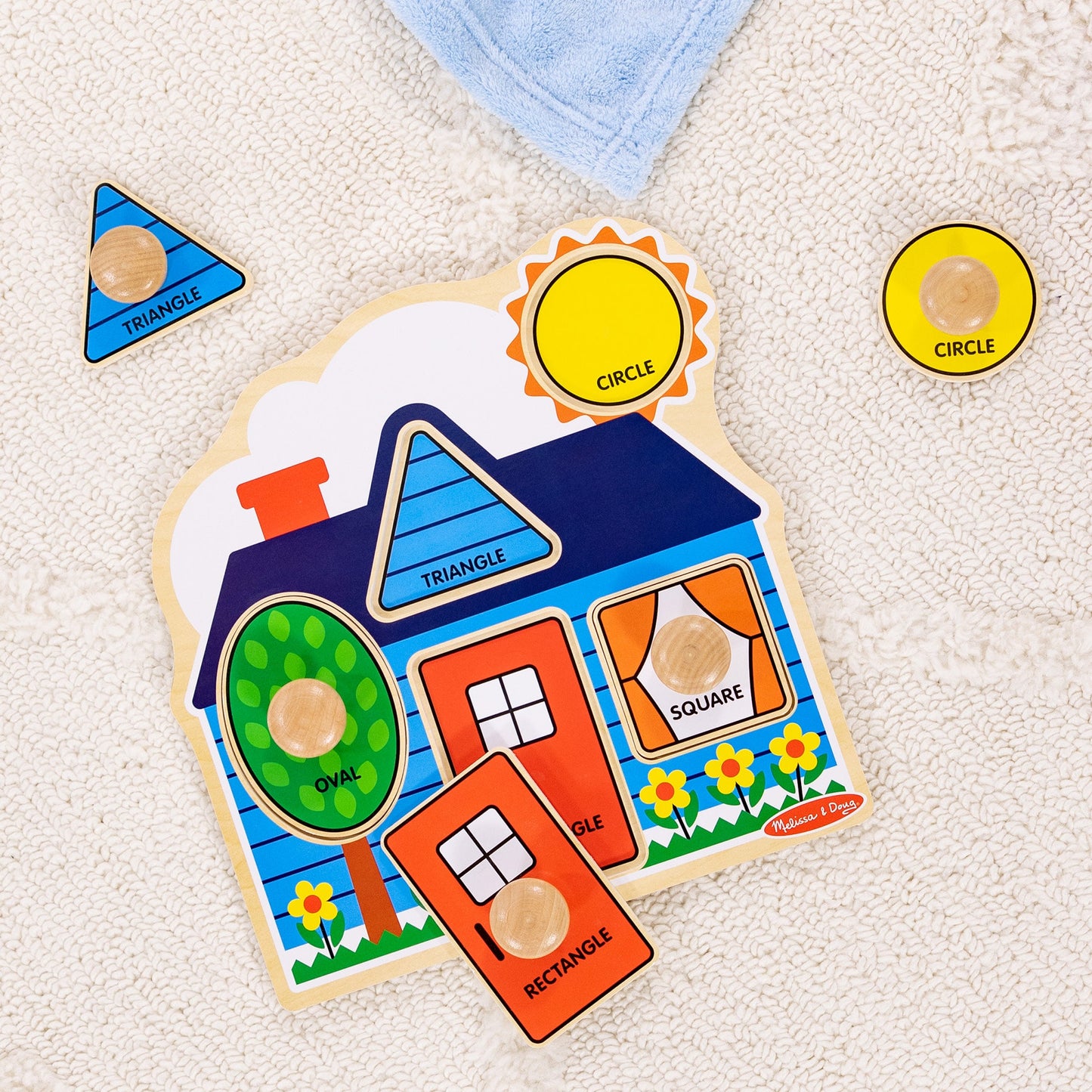 First Shapes Jumbo Peg Puzzle - 5 Pieces