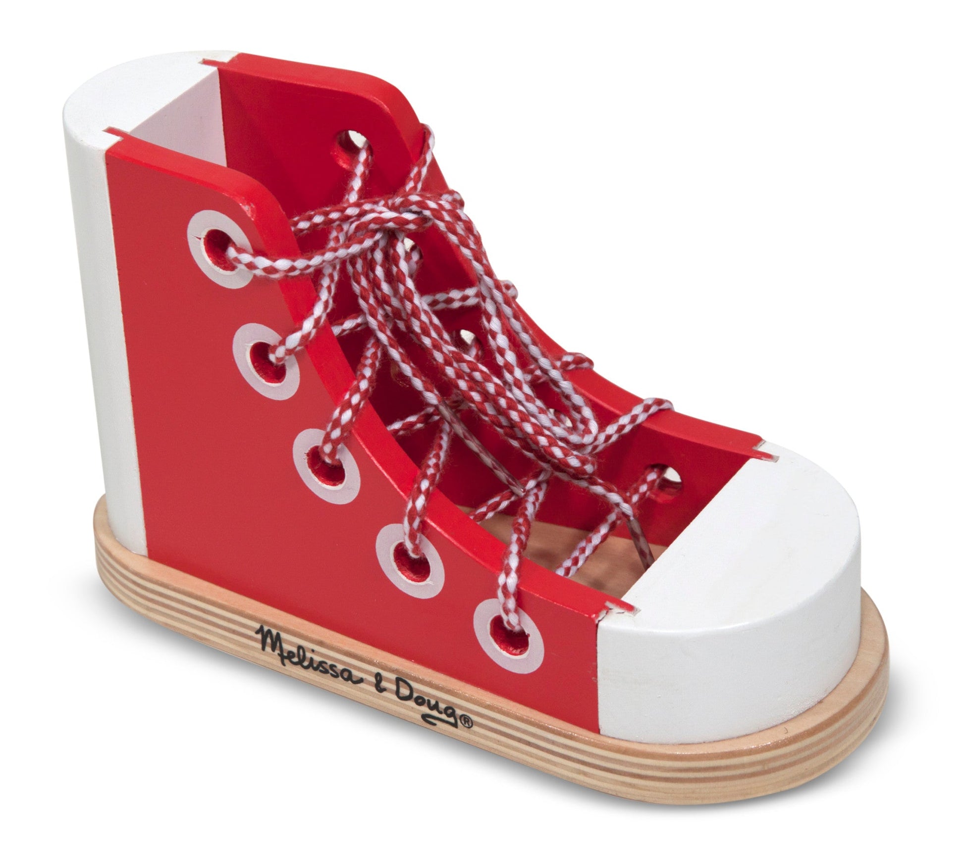 Wooden Lacing Shoe