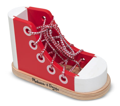 Wooden Lacing Shoe