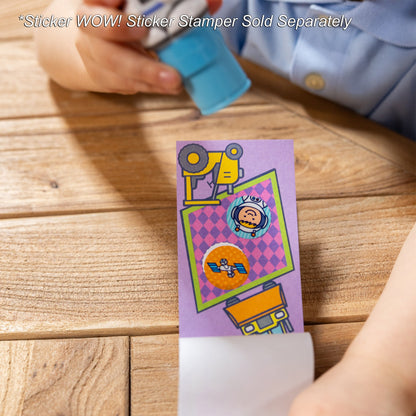 Sticker WOW!® Mini Activity Pad & Refill Stickers - Surprise Pack 1 (200+ Stickers, Stamper Not Included)