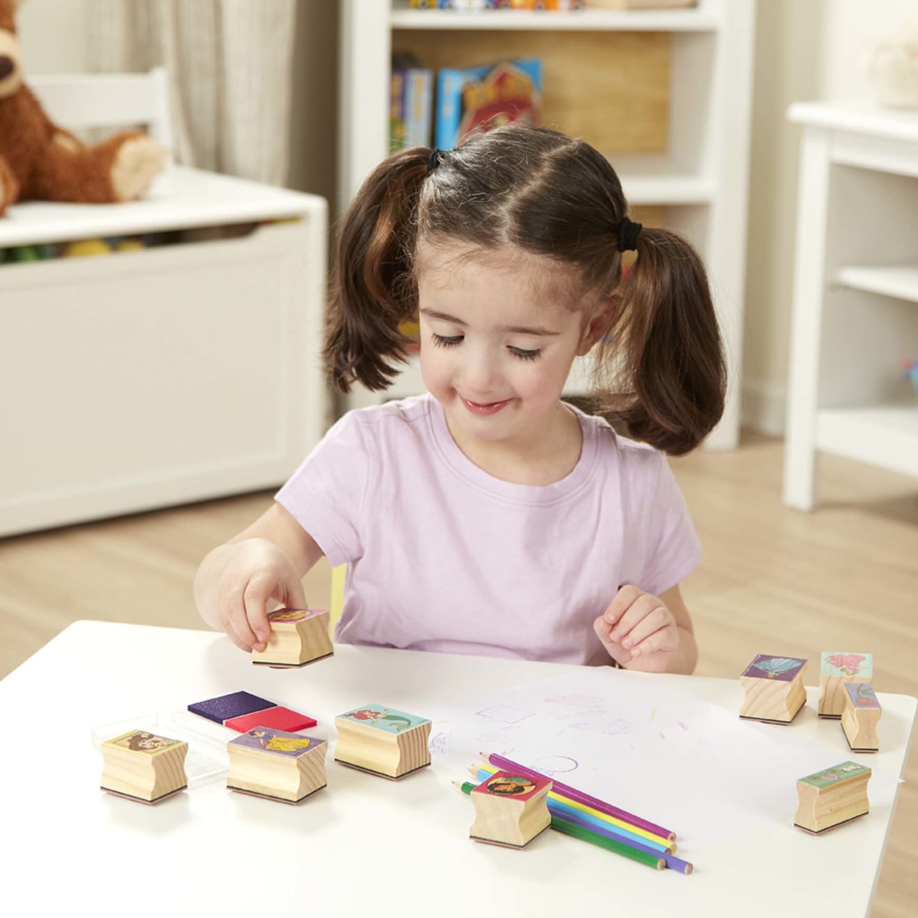 Disney Princess Wooden Stamp Set