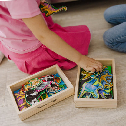 Wooden Magnets Bundle - Animals and Dinosaurs