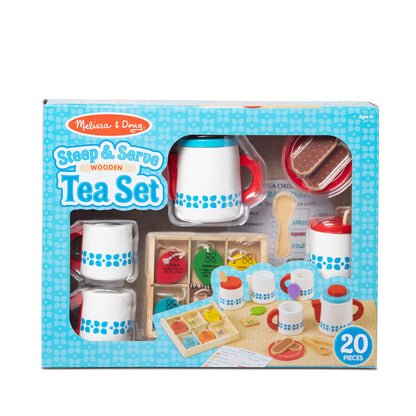 Wooden Steep & Serve Tea Set