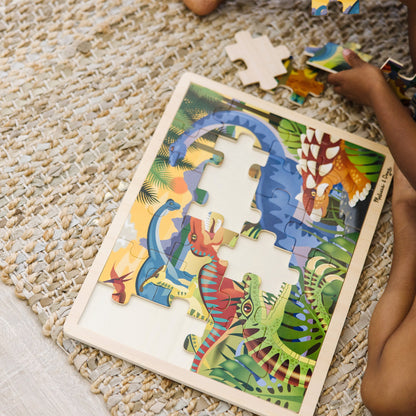 Dinosaur Wooden Jigsaw Puzzle - 24 Pieces