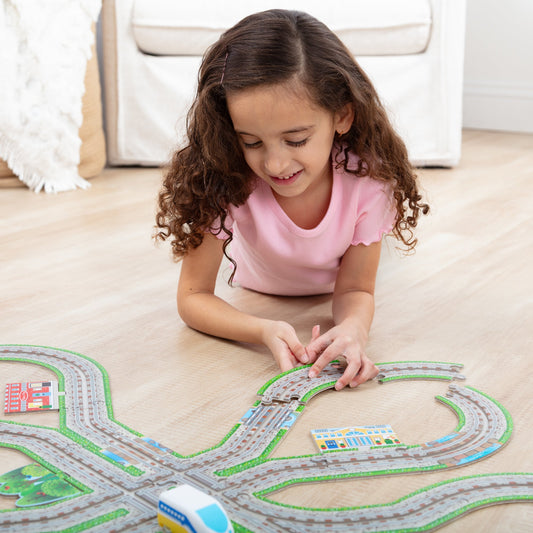 Design Your Own Railroad Floor Puzzle
