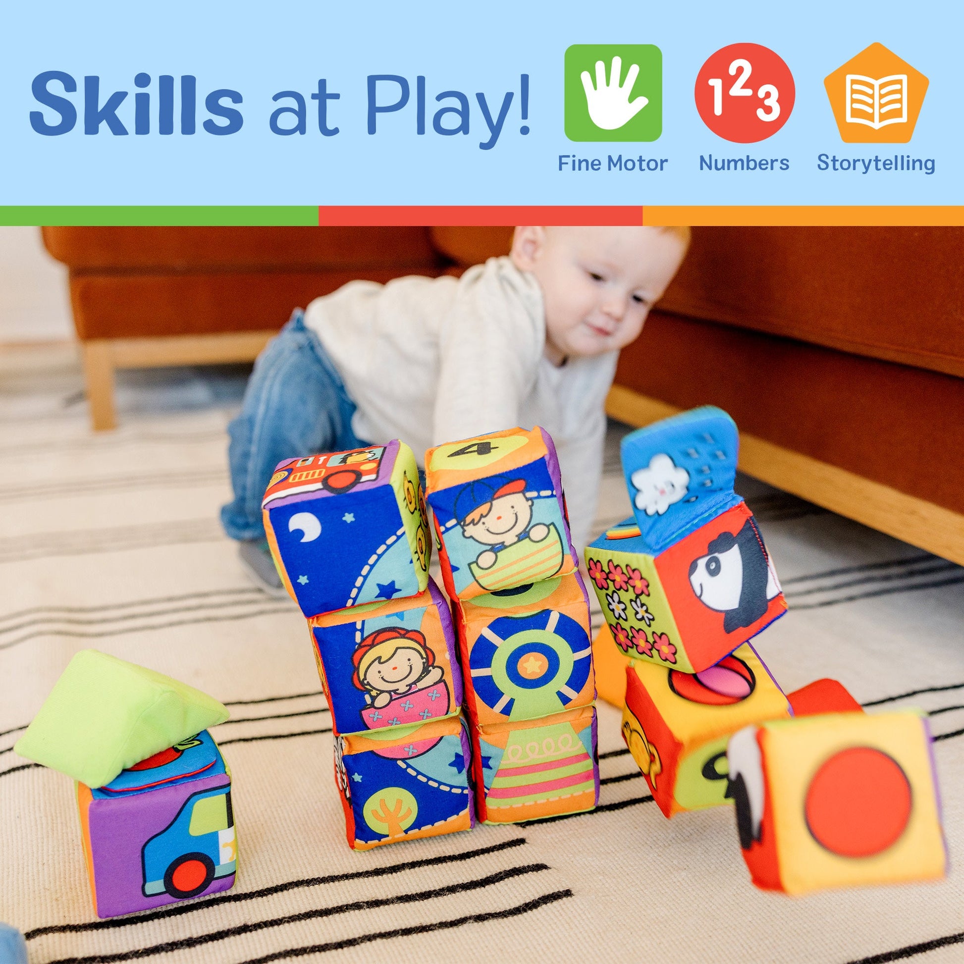 K's Kids Match and Build Soft Blocks