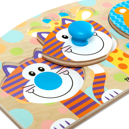 Safari Jumbo Peg Puzzle - 3 Pieces